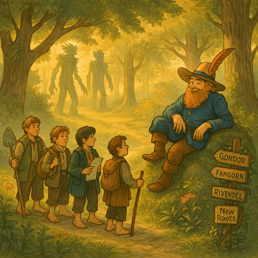 Tom Bombadil and the Wandering&nbsp;Hobbits
